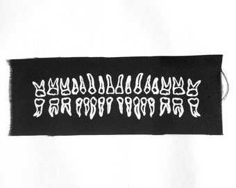 Teeth / Jaw Patch - Print on Canvas