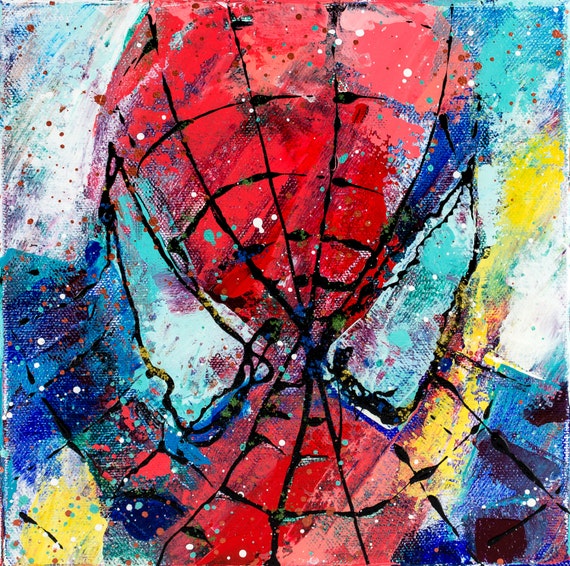 Items similar to SPIDERMAN painting 8