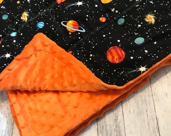 Weighted blanket Glow in the dark outer space weighted blanket 35X40 Sleep Anxiety 6lbs