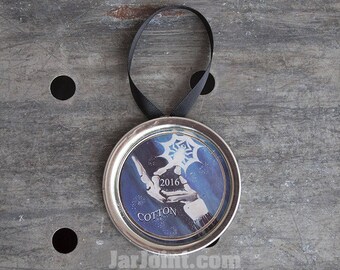Nightmare Before Christmas Personalized Tree Ornaments Lot of 3 2018 Mason Jar lids Disney Inspired