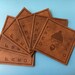 300 Custom PU leather label, Custom design leather patches, PU debossed leather labels, PU embossed leather patches, Custom Leather Tag