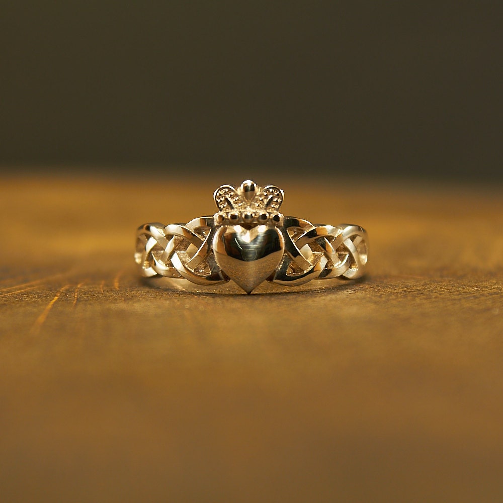 Claddagh Ring Sterling Silver Promise Ring Engagement Ring