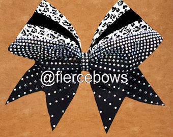 Rays of Color Rhinestone Cheer Bow