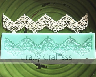 CLEARANCE-Silicone lace mold for cake fondant / chocolate - # M017 lace mold for cake fondant, baking tools, bakery tools, decoration