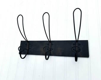 Farmhouse Hooks - Farmhouse Decor - Coat Rack - Coat Hooks - Towel Hooks - Triple Hooks - Entry Way Hooks - Rustic Hook - Wire Hooks