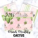 MARCH | Cactus | MONTHLY Kit | Perfect for Erin Condren Life Planners (100+ Planner Stickers)