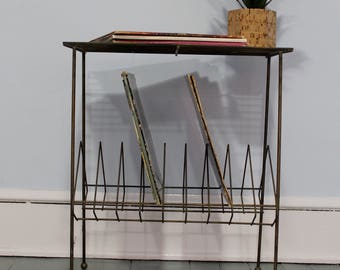 Record Storage... Vintage Mid Century Atomic Record Stand and Organization, Home Decor, Vinyl