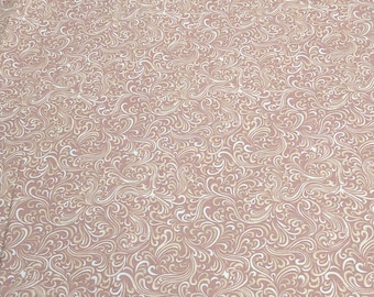 Brown Swirls Cotton Fabric