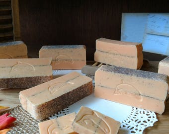Peach Citrus Soap Bar Fruit Soap Orange Yellow Gentle Soap