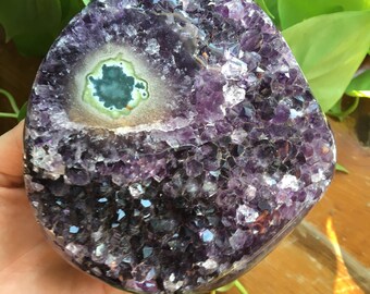 Amethyst Stalactite Eye Cluster Crystal Mineral Display