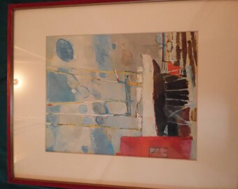 Boats on the Beach at Anzio Lithograph by Paul Guiramand