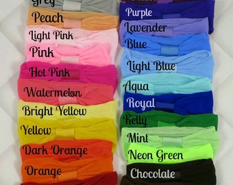 Nylon Elastic Headbands - 2.5" Wholesale Headbands Your Choice - DIY Interchangeable Stretch Headbands 2.5 inches