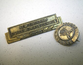 Two 1940s School Rifle Shooting Club Pins