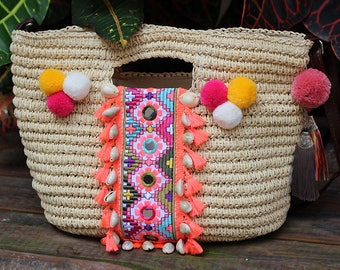 Miya's Original Bohemian Straw Bag Shoulder Bag