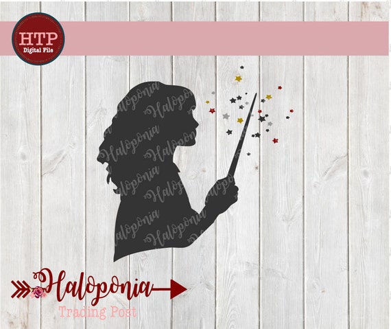 Download Hermione Granger Wand Silhouette SVG File Harry Potter