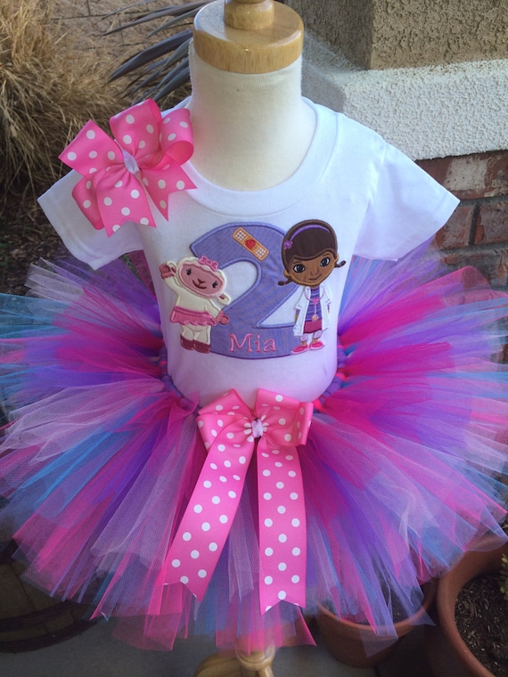 Doc McStuffins and Lambie Birthday Tutu Outfit Dress Set