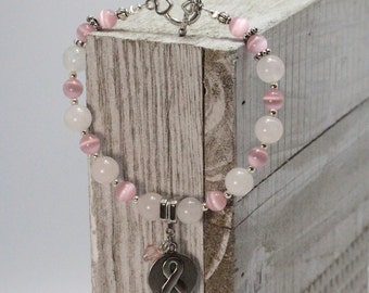 Breast Cancer Awareness - Hope - Ribbon Charm