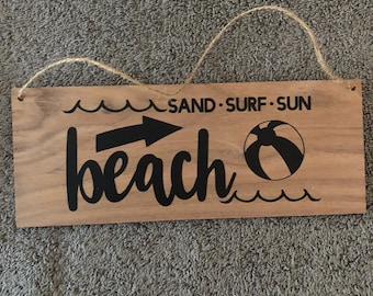 Sand Surf Beach Wall Hanging