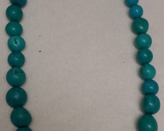 10mm round Turquoise Necklace