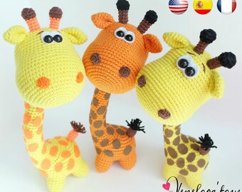 Pattern "Funny Giraffe", amigurumi crochet, crochet giraffe pattern, amigurumi PDF pattern, giraffe pattern, Instant download