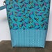 Knitting Bag, Project Bag, Wedge Bag, Zippered Pouch Bag, Sweater Knitting, Sea Turtles Fabric LARGE
