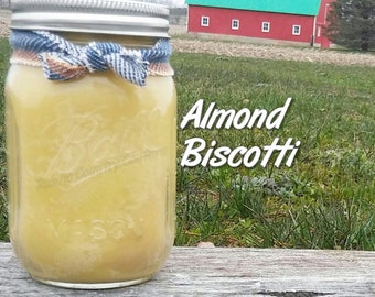 Almond Biscotti Soy Candle in 16 oz Jar