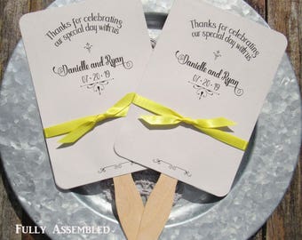 personalized wedding fan wedding fans rustic wedding fans