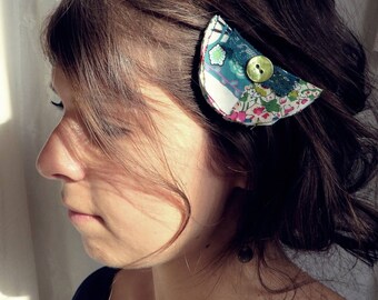 Barrette clip umbrella Liberty with Pearly button