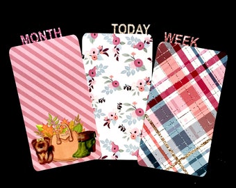 Autumn Pocket TN Bookmarks - Fall Themed - Travelers Notebook Pocket Size