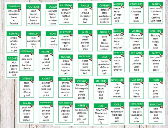 Free Printable Password Game Cards