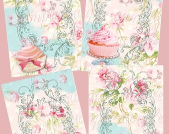 Instant Download - Pretty Sweet - Printable Digital Collage Sheet - Digital Download