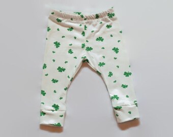 Shamrock Leggings kids st. pattys day baby leggings toddler leggings girl leggings boy child-four leaf clover- st. patricks day clover