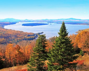 View From Above on Rangeley Lakes Scenic Byway in Maine
