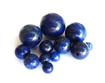 Lapiz lazuli Ø 6 mm PCH090 bead has individually gemstone gemstone semi precious