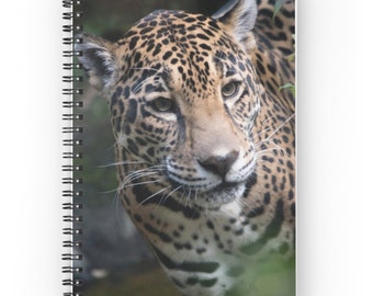 Jaguar Spiral Notebook, Gift for Cat Lover, Jaguar Stationery, Big Cat Journal, Jaguar Notebook, Cat Diary, Organizer, Animal Photography