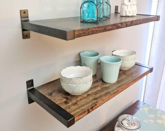 Modern Shelves | Industrial Shelves | Metal and Wood Shelves | Floating Shelves | Farmhouse Shelves | Rustic Shelves | Kitchen Shelves