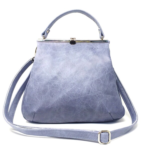 leather bag blue,handbag blue leather, small leather bag,blue leather shopper