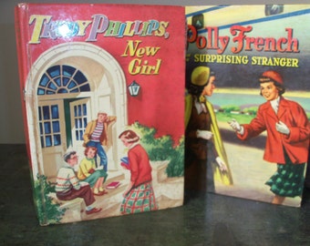 Set of 2 1950's Vintage Books Polly French and Trudy Phillips