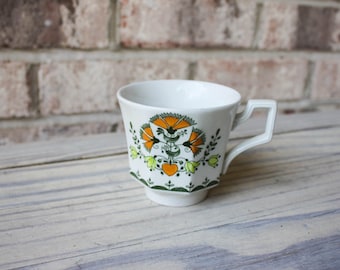 vintage floral teacup made in England