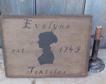 Primitive Wood Sign - Evelyn's Textiles