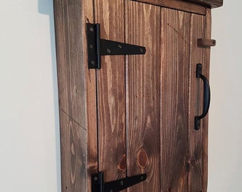 Wooden cabinet, rustic distressed wooden storage box, handmade box, distressed wooden cabinet, versatile wooden cabinet