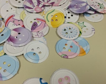 Button Shape Confetti for Baby Shower Decor Over 400 Punches - Rippy Bits by TangoBrat