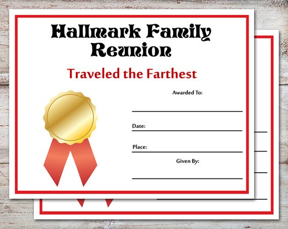 editable family reunion awards family reunion certificates sample of award certificate