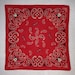 Disney Red Vintage Bandana Mickey Mouse TOKYO Disney RESORT
