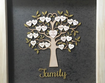 Personalised Wooden Family Tree Personalized