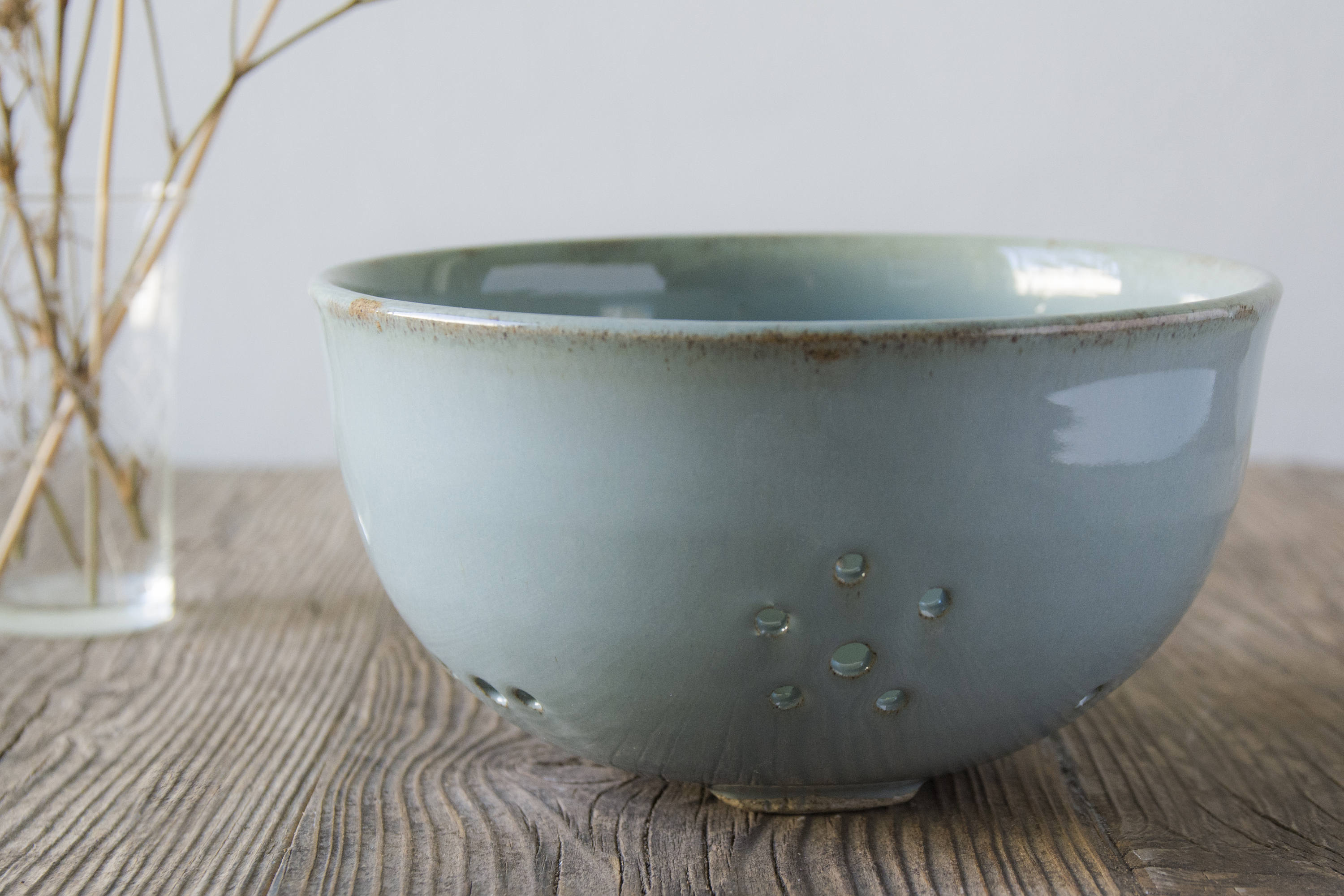 Pottery Strainer Ceramic Handmade Colander Berry Strainer