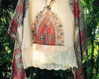Vintage 70's dashiki indian top