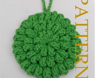 BATH POUF/Kitchen Scrubbie PATTERN - Pdf Pattern for crochet Bath Pouf/Scrubbie