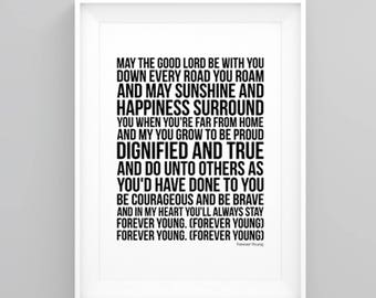 Lyric poster | Etsy