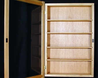 Wall Curio Cabinet, display case, shadow box